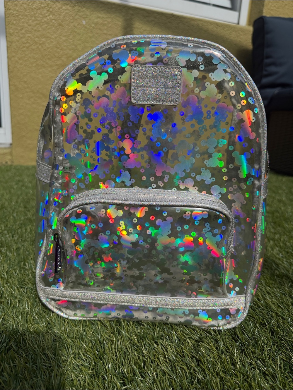 Rare Disney Parks Loungefly Mickey Mouse Magic Mirror Holographic Mini Backpack